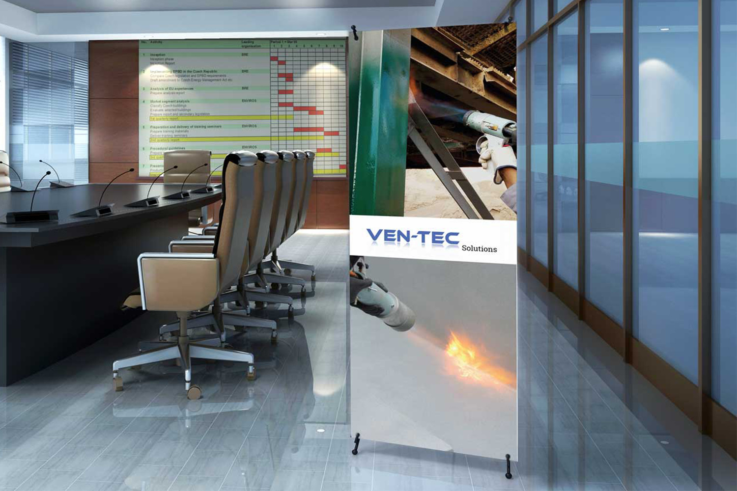 Rollup-Flyer<br/>Ventec Solutions GmbH